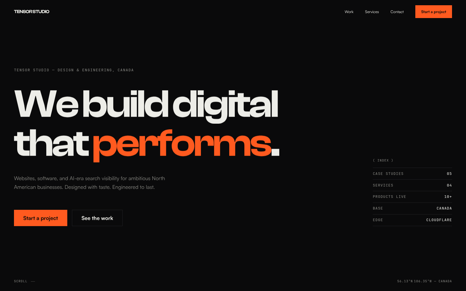 This Site — GEO-first web design